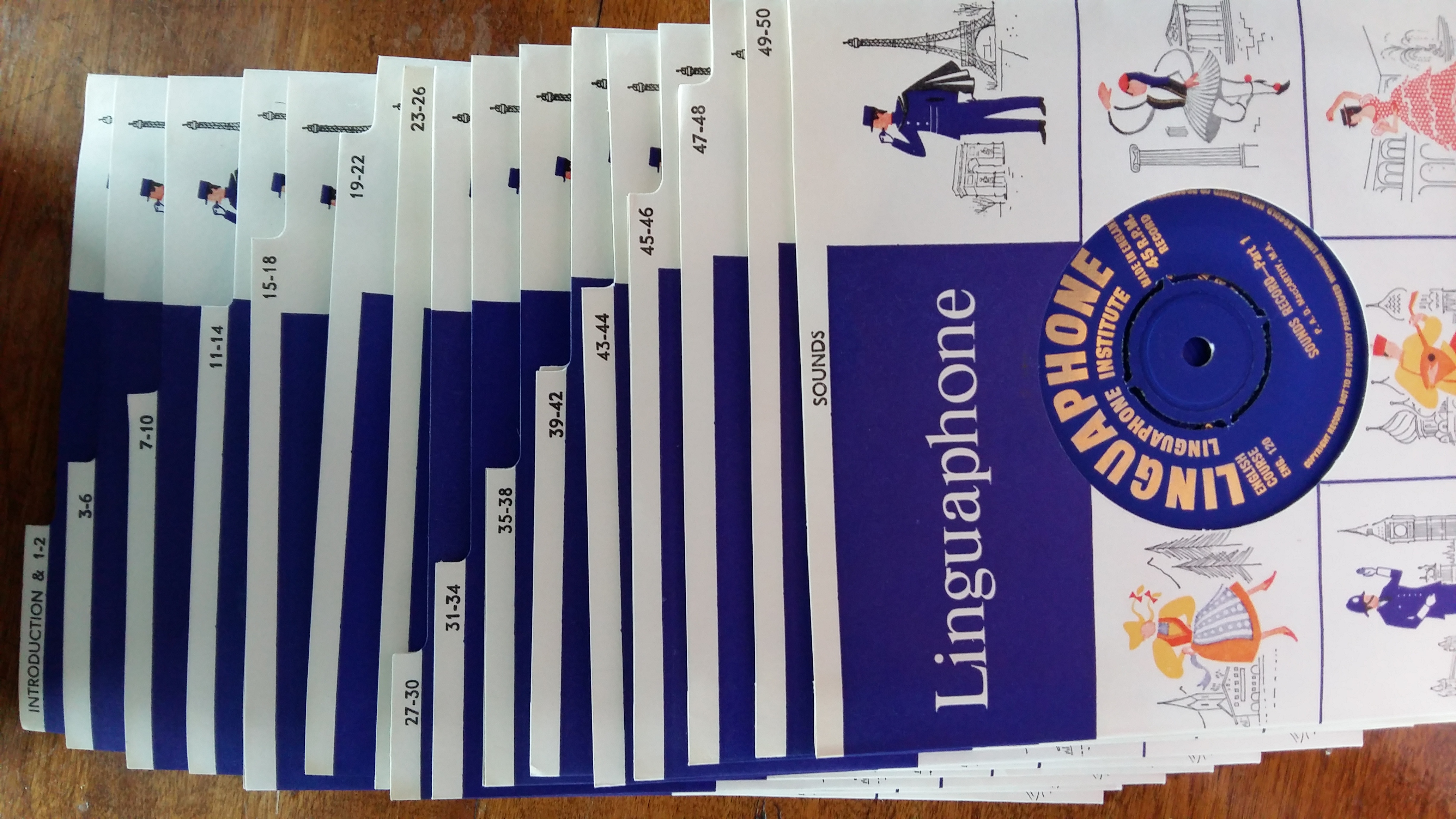 Cursus Engels op Vinyl single Linguaphone incl. lesboekjes - Afbeelding 3