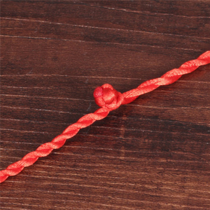geluks ambandje rood koord armband red lucky bracelet - Afbeelding 2