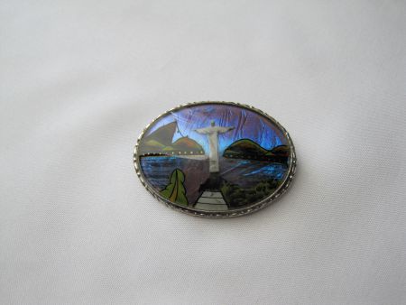 Broche butterfly wings Alfano Brasil 4.3x3.2 cm - Afbeelding 2