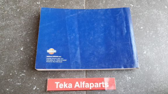 Nissan Almera Instructieboekje / Owner's Manual / 2000 Used - Afbeelding 2