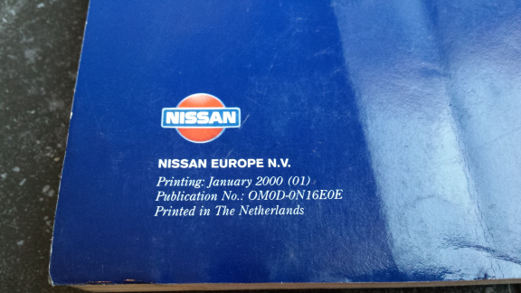 Nissan Almera Instructieboekje / Owner's Manual / 2000 Used - Afbeelding 3