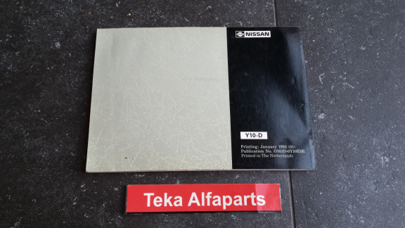 Nissan Sunny Wagon Instructieboekje / Owner's Manual / 1993 Used - Afbeelding 2