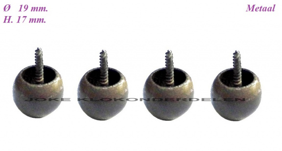 === 4 Klokstel pootjes = oud === 36212