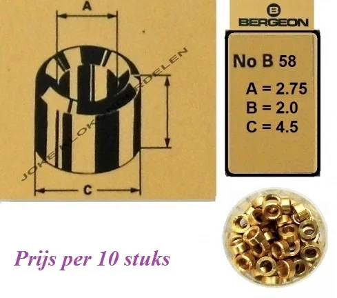 = Bergeon bouchons = B 58 = Messing = 31796