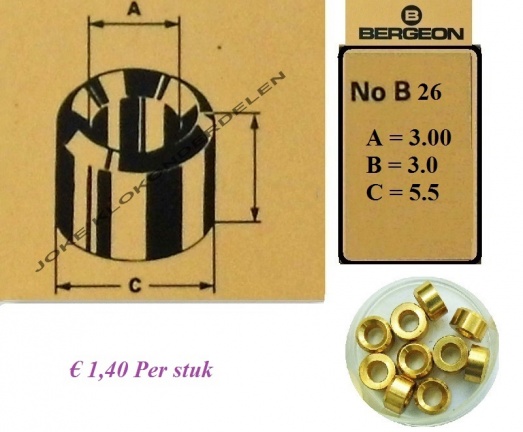 = Bergeon bouchons = B 26 = Messing = 31815