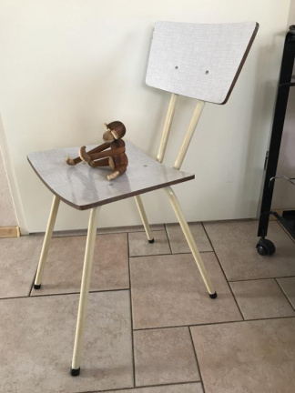 Leuke Vintage formica keukenstoel the fifties - Afbeelding 3