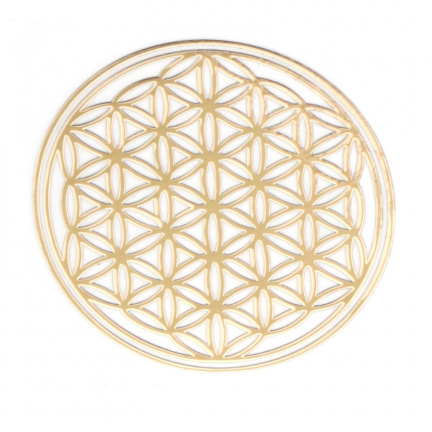 goud levensbloem sticer flower of life spiritueel item mooi als spiritueel kado - nr. 1
