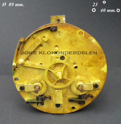 === Pendule uurwerk voor onderdelen = oud === 36459