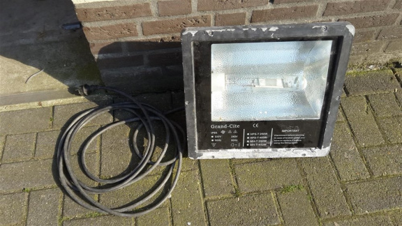 Bouwlamp verstraler terreinverlichting 400 watt - Afbeelding 3