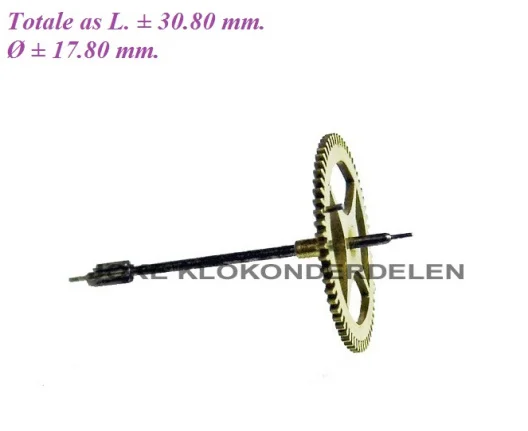 = Voorslagrad Franse pendule/regulateur = 36486