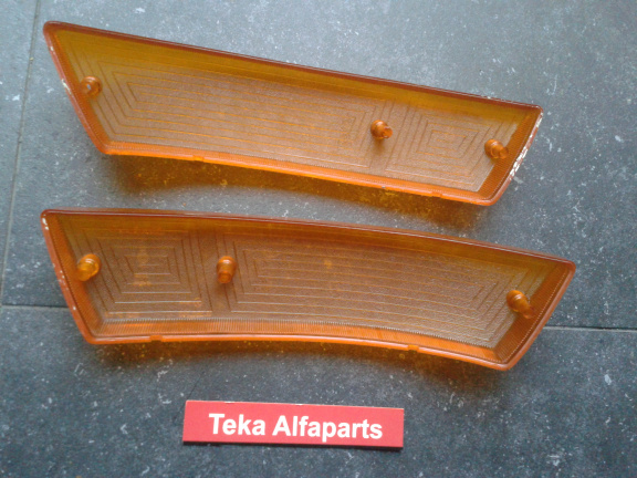 Alfa Spider Oldtimer SET knipperlichtglaasjes Used - Afbeelding 2