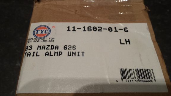 Mazda 626 (83) Achterlicht TYC 11-1602-01-6 Links NOS - Afbeelding 6