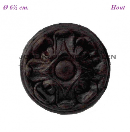 === Klokkast ornament = hout = gebruikt === 36590