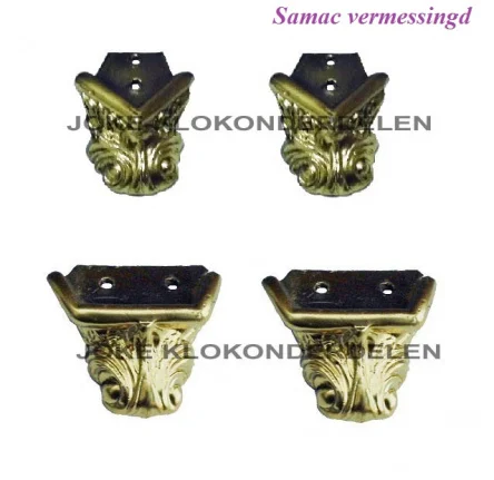 === 4 Klokkast pootjes = gebruikt = 36631