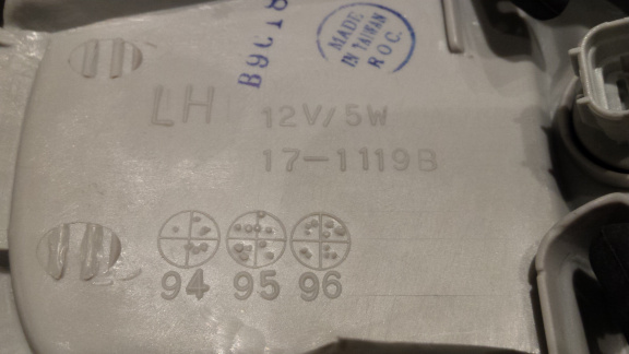 Toyota Camry (91-95) Stadslicht Corner Light TYC 17-1139 Links NOS - Afbeelding 6