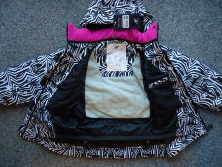 RUCANOR Ski Jack allover PRINT Zwart/Wit maat 128 of 152* - Afbeelding 2