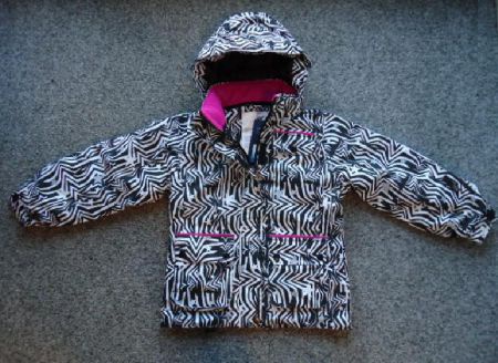 RUCANOR Ski Jack allover PRINT Zwart/Wit maat 128 of 152* - Afbeelding 6