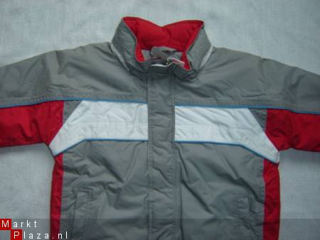 Nieuw Rucanor Ski Jack maat 104 (Grijs/Rood) * - Afbeelding 3