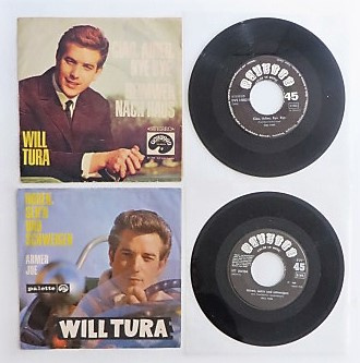 2x single Will Tura - Ciao, Adieu, Bye Bye + Heimweh nach Haus (Palette) - Afbeelding 2