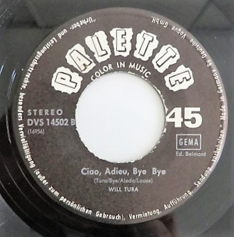 2x single Will Tura - Ciao, Adieu, Bye Bye + Heimweh nach Haus (Palette) - Afbeelding 3