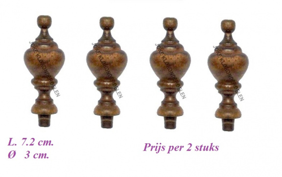 === 2 Kloktollen = gebruikt = zie omschrijving === 36864