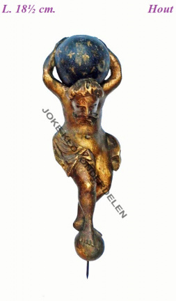 === Staartklok atlas = hout = oud === 37165