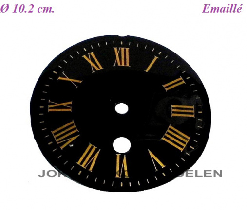 Wijzerpl= Franse pendule = emaillé= 37393