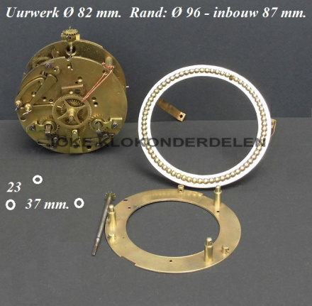 === Frans pendule uurwerk = oud === 37547