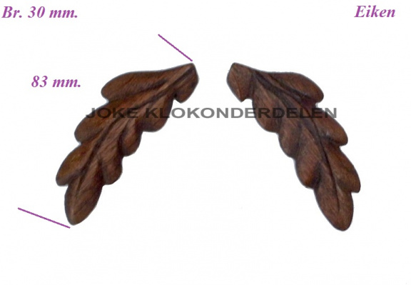 === 2 Klokkast ornamentjes = oud === 37623