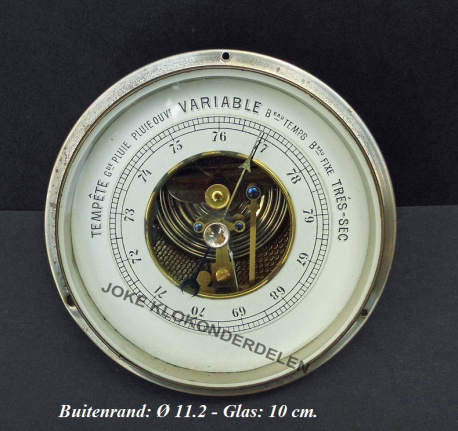 = Barometer = geslepen glas = gebruikt =37658