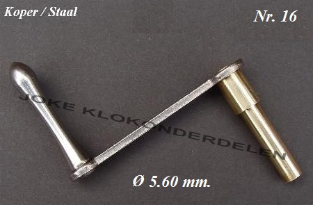 === Engelse staande kloksleutel = nieuw === Nr. 16