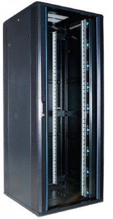 42U 19" patchkast met glazen voordeur (BxDxH) 800x800x2000mm