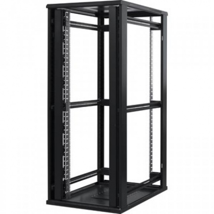 42U 19" Serverkast glazen voordeur en metalen achterdeur (BxDxH) 800x1000x2000mm ongemonteerd