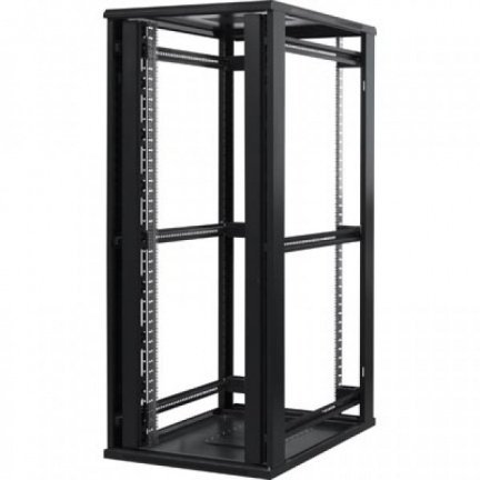 42U 19" patchkast glazen voordeur en metalen achterdeur (BxDxH) 800x1000x2000mm ongemonteerd