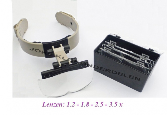 Hoofd loupe met 4 lenzen = zonder licht = 29084