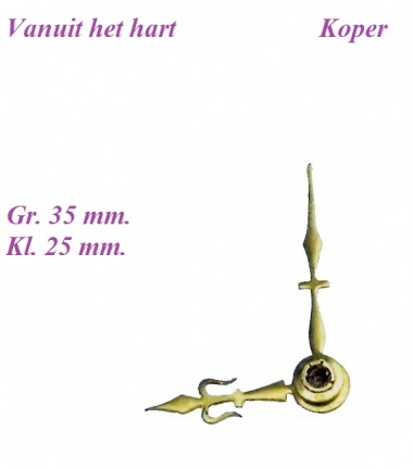 = Franse pendule wijzers = Fleur de Lys = 30662