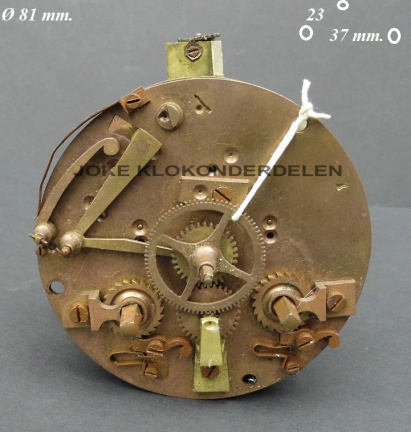 === Pendule uurwerk = zie omschrijving = oud === 37979