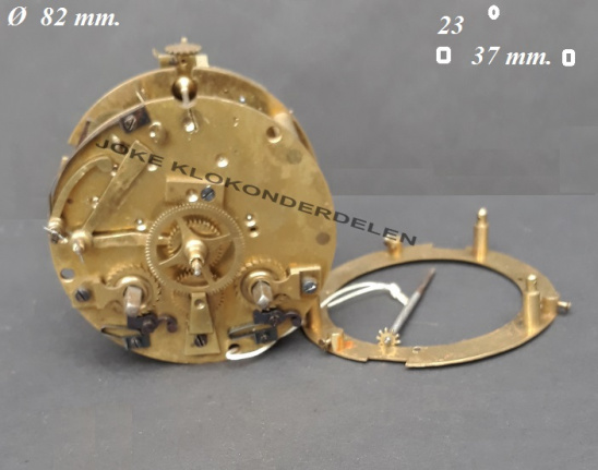 === Frans pendule uurwerk = oud === 38072