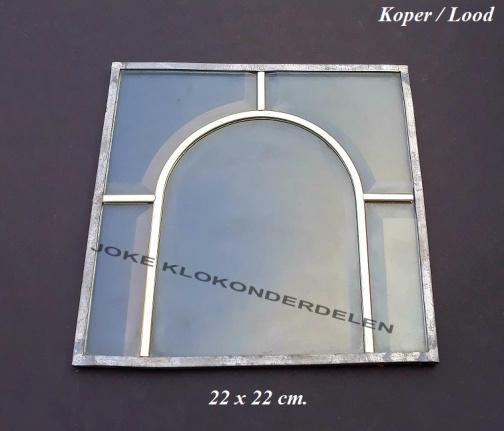 === Geslepen glas in koper / Lood = gebruikt === 38089