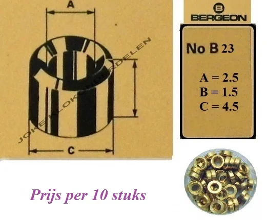 = Bergeon bouchons = B 23 = Messing 31852