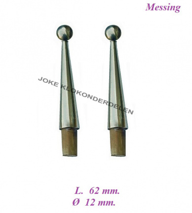 === 2 klok ornamentjes = gebruikt === 38230