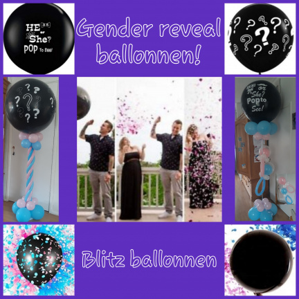 Gender reveal ballonnen
