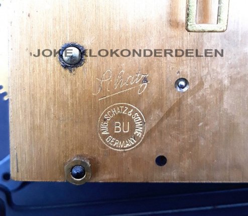 === Pendule uurwerk = Schatz = gebruikt === 38390 - Afbeelding 4