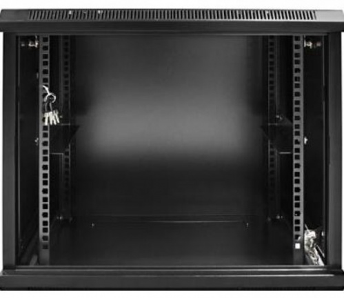 12U 19" Wandkast patchkast met glazen voordeur (BxDxH) 600x450x634mm