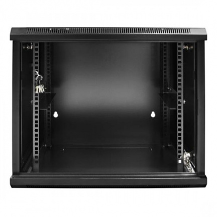 15U 19" wandkast patchkast met glazen deur maat BxDxH 600x600x820mm