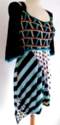 THERAPY Maat 44 artsy jurk - Afbeelding 2