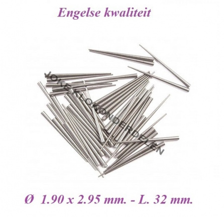 = 25 Konische voorsteek stiften = staal 38121