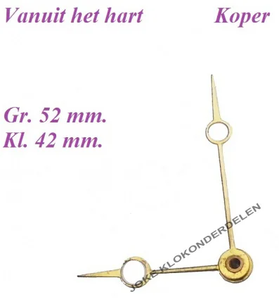 === Brequet wijzers Franse pendule = gebruikt === 28581