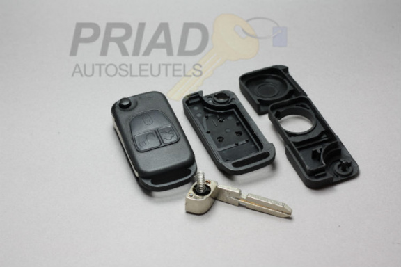 Mercedes 3-knops Autosleutel behuizing Reparatie en Behuizingen - Afbeelding 2
