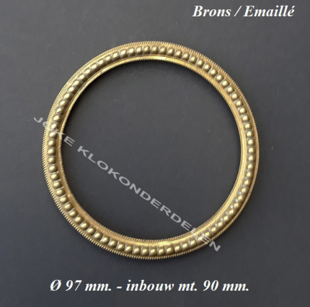 === Klokring - Romantic = brons = oud = 38429